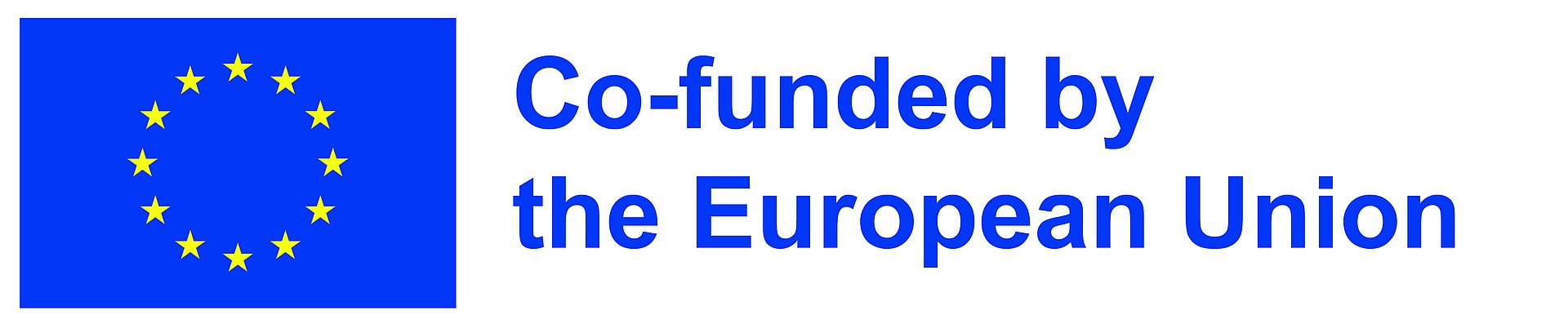 Flagge und Förderhinweis der Europäischen Union